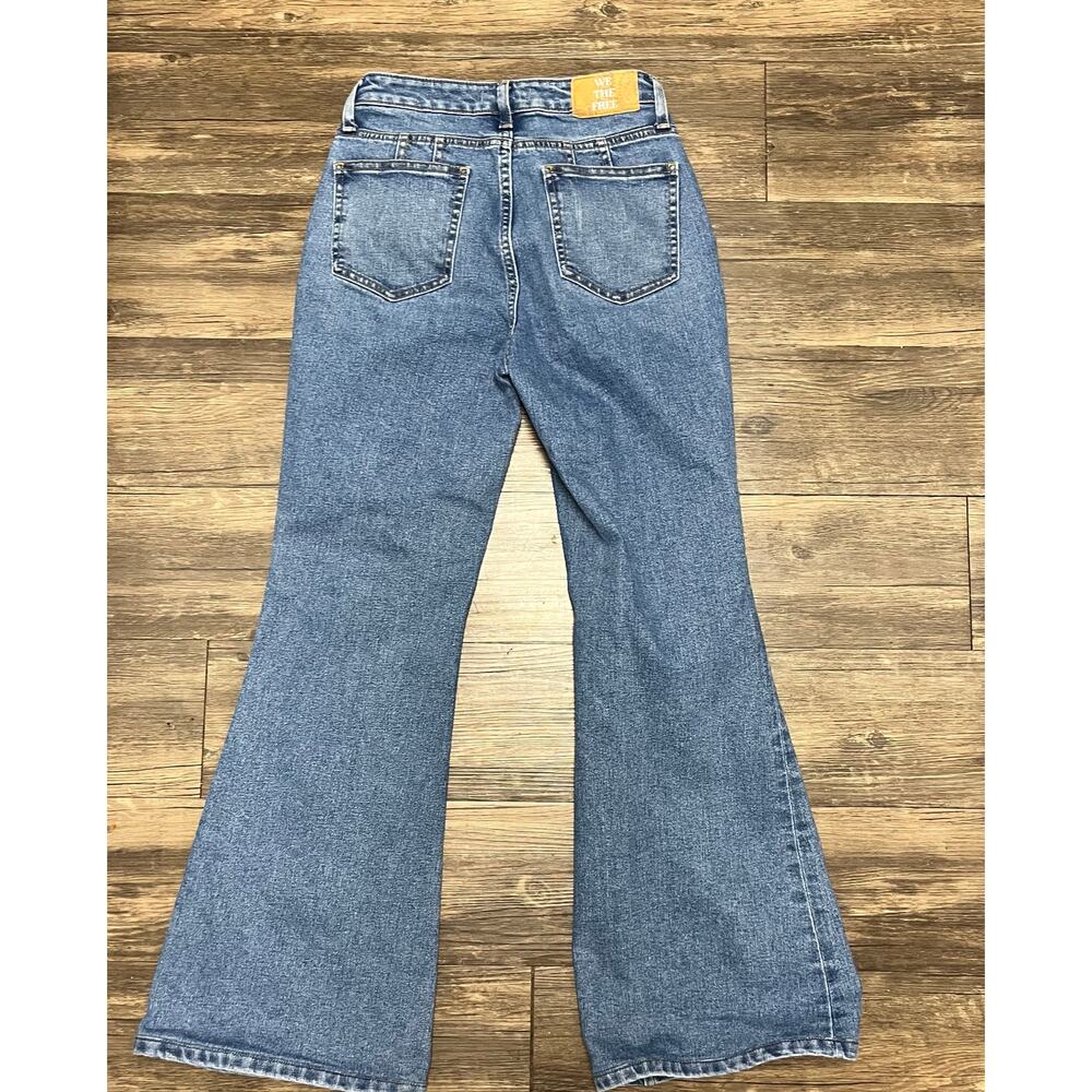 We The Free CRVY Vintage High Rise Flare Jeans 26 Curvy Stretch 28” Retro Boho - Picture 6 of 10